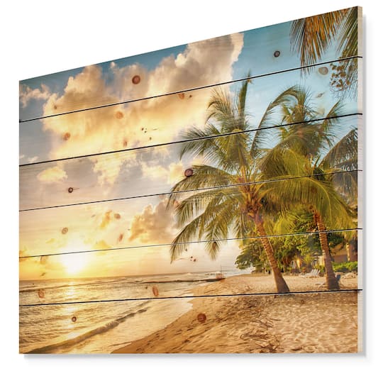 Designart - Gorgeous Beach of Island Barbados
